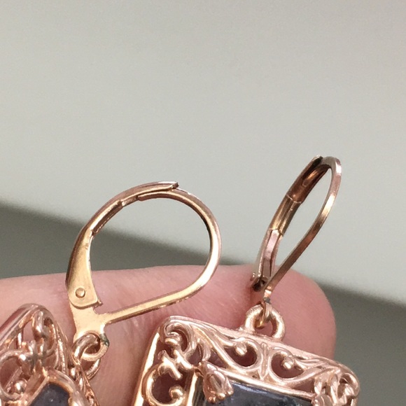 🖤Rosegold plated gemstone earrings - Picture 11 of 12
